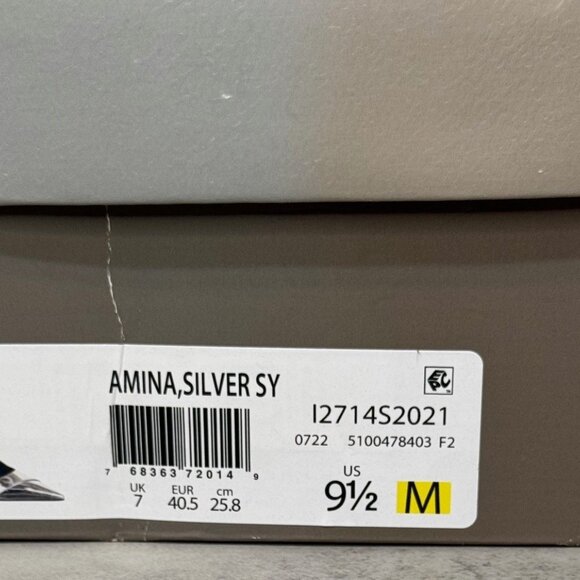 NEW! Franco Sarto "Amina," Silver Slingbacks - Picture 10 of 10